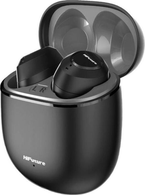 Слушалки HiFuture OlymBuds3 Black, Comfort Fit TWS Earbuds, Powerful Bass, 25Hours Playtime, Wireless 5.3, 6MM Driver, Comfort Fit, Super Light Weight
