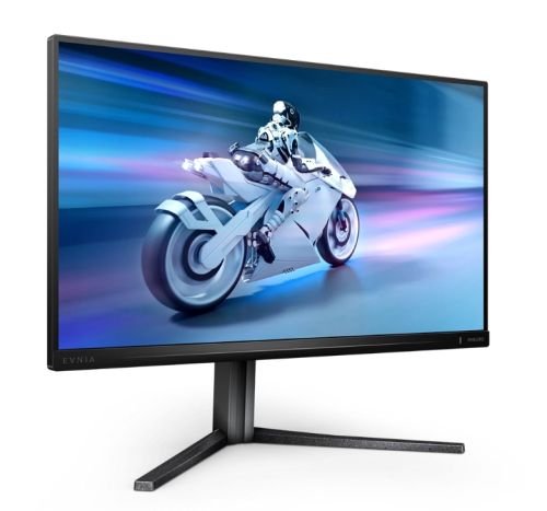 Монитор Philips Evnia 25M2N5200U, 24.5" Fast IPS WLED, 1920x1080@240Hz (OC 390Hz), 1ms GtG, 0.5ms MPRT, 400cd m/2, 1000:1, Mega Infinity DCR, Adaptive Sync, FlickerFree, LowBlue Mode, Tilt, Height Adjust, Pivot, Swivel, 2xHDMI, DP, USB Hub