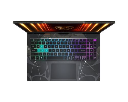 Лаптоп MSI Cyborg A15 AI B2HWFKG, AMD Ryzen 7 260 (8C/16T, 24MB, up to 5.1 GHz), NVIDIA GeForce RTX 5060 8GB GDDR7 572 AI TOPS, 15.6" FHD (1920x1080) 144Hz, IPS-Level, 16GB DDR5 2x8 5600MHz, 512GB SSD Gen4x4, WiFi 6E, BT5.3, 4 Zone RGB Kbd, NO OS, 2.1kg