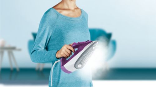 Ютия Tefal FV2836E0, Express Steam, purple, 2400W, 35g/min, shot 165g/min, AD, water tank 270 ml, Ceramic soleplate