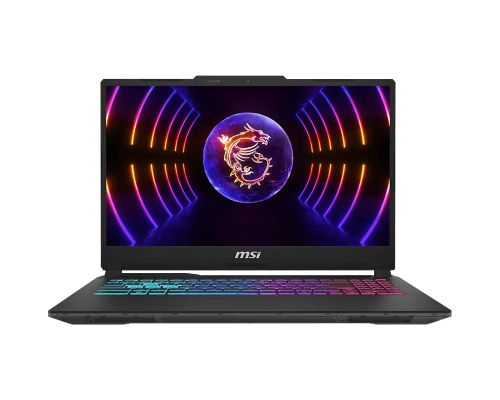 Лаптоп MSI Cyborg 15 A13VEK, i5-13420H (8C/12T, up to 4.60GHz, 12 MB), GeForce RTX 4050 6GB GDDR6 194 AI TOPS, 15.6" FHD (1920x1080), 144Hz, IPS-Level, 16GB RAM 5200MHz, 512GB PCIe Gen4x4 SSD, WiFi 6E, BT5.3, 4-Zone RGB Kbd, NO OS, 53.5Whr, 1.98 kg