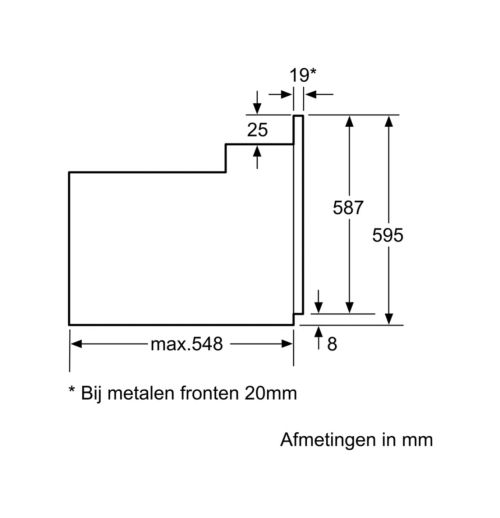 Фурна за вграждане BOSCH HBF114BS1 – 66 литра, хидролитично почистване, неръждаема стомана