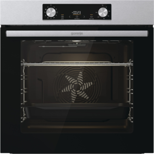 Фурна за вграждане Gorenje BO6735E02X – 77 литра, функция Пица, PerfectGrill, клас A