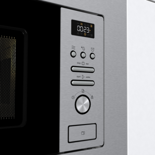 Микровълнова фурна за вграждане Gorenje BM201AG1X – 20 литра, грил 1000W, AquaClean, инокс