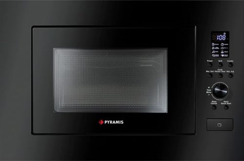 Микровълнова фурна PYRAMIS 30 Black (034011401) – 23 литра, 900W, с грил, черен дизайн