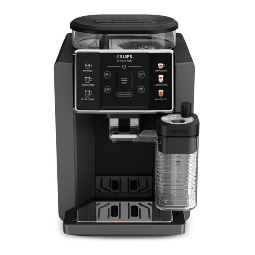 Кафеавтомат Krups EA912HF0 – 1450 W, 15 bar, 6 напитки, метална мелачка, кана за мляко