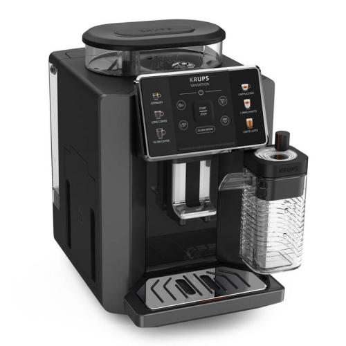 Кафеавтомат Krups EA912HF0 – 1450 W, 15 bar, 6 напитки, метална мелачка, кана за мляко