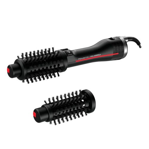 Електрическа четка за коса Rowenta CF961LF0 KARL LAGERFELD – 750 W, въртяща се четка, Keratin & Glow