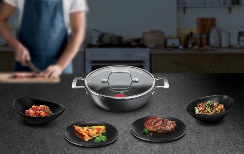Дълбок тиган Tefal Unlimited G2557172 – 26 см, две дръжки, Titanium Anti-Scratch, Индукция