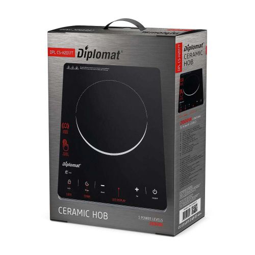 Керамичен котлон Diplomat DPL CS-H2017T – компактен, мощен и сигурен