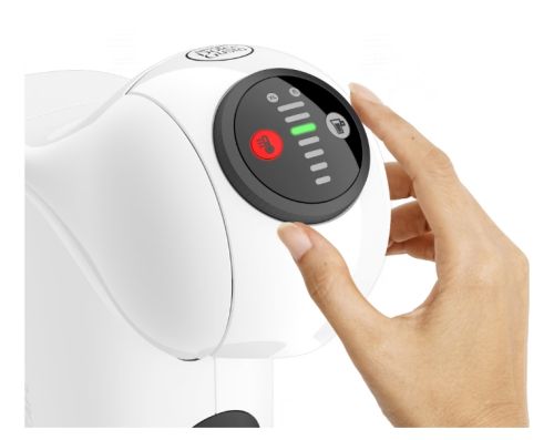 Кафемашина Krups KP243110 Genio S White – стил, персонализация и перфектно кафе всеки път