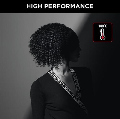 Маша Rowenta CF311LF0 Karl Lagerfeld – 10 mm тънък цилиндър, Keratin & Shine, 180°C, 30 сек нагряване