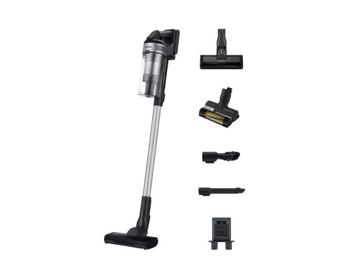 Samsung Jet 65 VS15A60AGR5/GE – Безжична прахосмукачка 150W, Digital Inverter мотор, Jet Fit четка, 40 мин работа, 0.8L, Silver/Chrometal