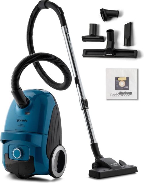 Прахосмукачка Gorenje VCE22G4HGR – 750W, 212W всмукателна мощност, HEPA E12, тиха работа 65 dB