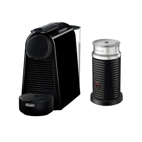 Кафемашина De’Longhi Nespresso Essenza Mini + Aeroccino – комплект с пенообразувател, 19 bar, бяла