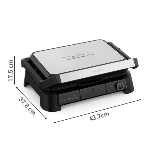 Контактен грил Tefal SuperGrill 3in1 XL – електрическа скара 3 в 1 с BBQ и фурна, 2300 W, голяма площ за готвене