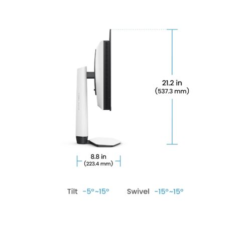 Монитор BenQ EX271UZ 27" 4K 166 PPI 240Hz MOBIUZ OLED Gaming Monitor, EX271UZ WHITE