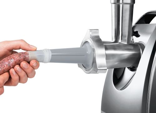 Месомелачка Bosch MFW67450, Meat mincer, ProPower 2000W, 3,5 kg/min, nr. 8, 3 sieves, kebbe attachment, juice extractor, reverse function, fruit press