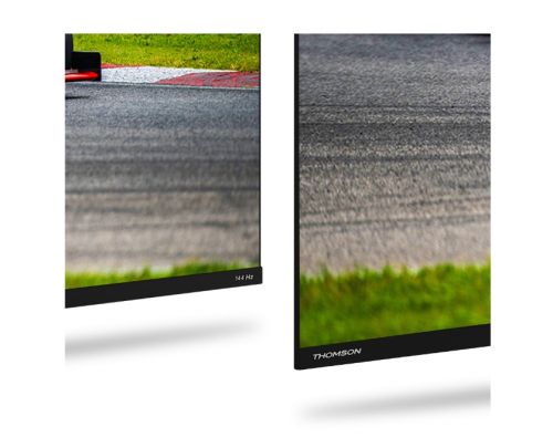 Телевизор Thomson Smart QLED Pro TV 55"; Google TV; 3840 x 2160 (4K UHD), DLED, 144 Hz, DVB-T/T2/C/S/S2, HDR10, Wi-Fi, Bluetooth, LAN, HDMI 4 (2.1), USB 2 (2.0) + 1 (3.0), Central Swivel Stand, Black