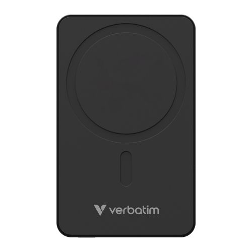 Външна батерия Verbatim Charge 'n' Go Essentials Power Bank Magnetic Wireless 10000mAh Black