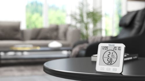 Хигрометър Beurer HM 22 thermo hygrometer; displays temperature, relative humidity, date and time; timer function; sensor buttons