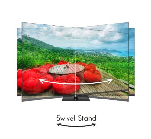 Телевизор Thomson Smart QLED Pro TV 65"; Google TV; 3840 x 2160 (4K UHD), DLED, 144 Hz, DVB-T/T2/C/S/S2, HDR10, Wi-Fi, Bluetooth, LAN, HDMI 4 (2.1), USB 2 (2.0) + 1 (3.0), Central Swivel Stand, Black