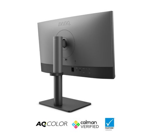 Монитор BenQ PD2706QN, 27", 100Hz, QHD IPS, AQCOLOR, Designer, Pantone, Nano Matte Panel, HDR10, 100% sRGB, Card Reader, HDMI (2.0), DP (1.4), USB-C (DP alt. PD 90W), USB Hub, 3.5 Jack, 2x 3W, Pivot, Height adj. 115mm, VESA 100