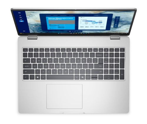 Лаптоп Dell Pro 16 PC16250, Intel Ultra 7 255U (12 TOPS NPU, 12 cores, up to 5.2 GHz), 16" FHD+(1920x1200) IPS, 300nits AG, 16 GB: 1 x 16 GB, DDR5, 5200 MT/s, 1 TB SSD, Intel graphics, FHD HDR IR Cam and Mic, Wi-Fi 6E, FPR, Backlit Kb, Win 11 Pro, Platinu