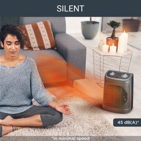 Вентилаторна печка Rowenta SO2330, 2400W, 2 speeds, cool fan, silence function, 44db(A), thermostat, GREY / BLACK