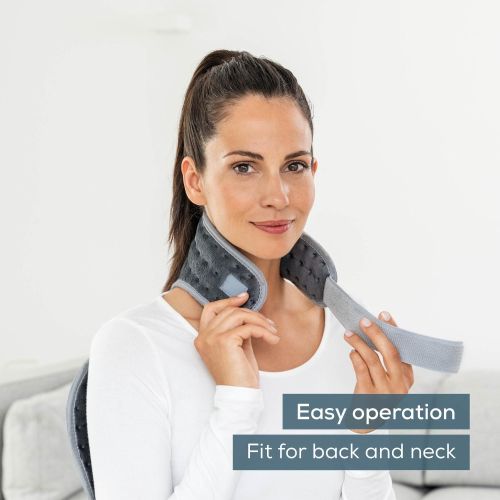 Термоподложка Beurer HK 64 Back & neck heat pad; Soft, cosy material; Automatic switch-off; BSS; Machine-washable at 30°C; Fast heating; 3 Illuminated temperature settings