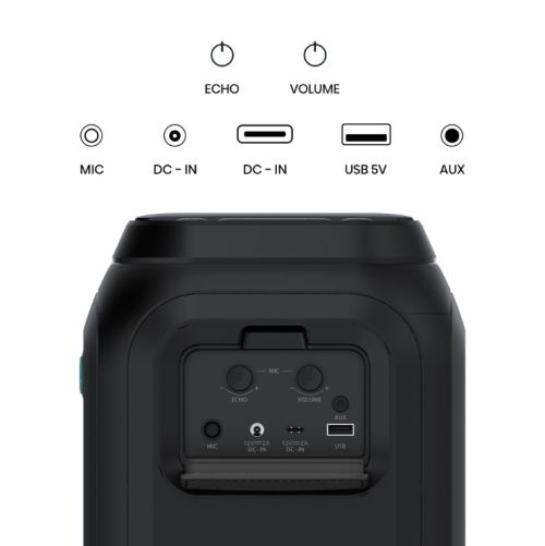 Аудио система Hisense Party speaker 2.0 Ch., 160W, BT, 12h play, Black