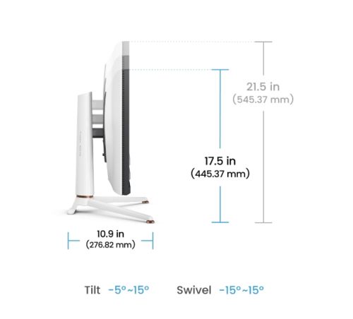 Монитор BenQ MOBIUZ EX271Q 27", IPS, 180Hz, 1ms, 2560x1440 2K QHD, HDR400, Gaming Monitor, Color Vibrance, Light Tuner, FreeSync Premium, KVM, Console Mode, B.I.+, LBL, 400 nits, 1000:1, HDMI, DP, USB C wDP alt. 65W PD, Speaker 2.5W x2,  6kg. WHITE