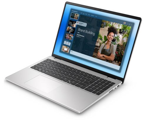 Лаптоп Dell 16 DC16251, Intel Core 7 150U (10 cores, up to 5.4 GHz), 16.0" FHD+(1920x1200) AG, 300nits, 16GB, 2x8GB, DDR5, 5200 MT/s, 1TB M.2 PCIe, NVIDIA MX570A with 2GB GDDR6, Cam, FPR, Wi-Fi 6E, Backlit Kb, Win 11 Pro, Silver, Aluminium 3Y PS