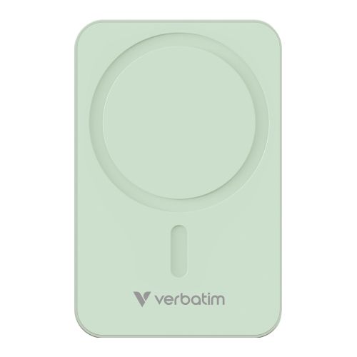 Външна батерия Verbatim Charge 'n' Go Essentials Power Bank Magnetic Wireless 20000mAh Green