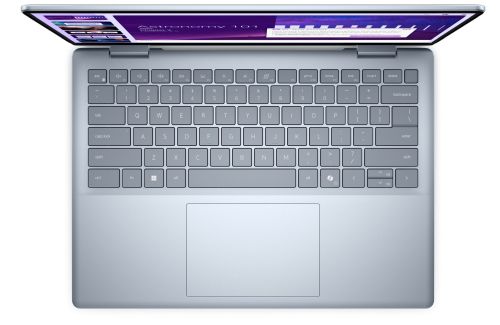 Лаптоп Dell 14 Plus 2-in-1 DB04250, Intel Ultra 9 288V (48 TOPS NPU, 8 cores, up to 4.1 GHz), 14" 16:10 FHD+(1920x1200) Touch 300nits WVA AG, 32GB, LPDDR5X, 8533MT/s (onboard), 1TB M.2 SSD PCIe, Intel Arc, FHD RGB and Mic, Wi-Fi 7, FPR, Backlit Kb, Win 11