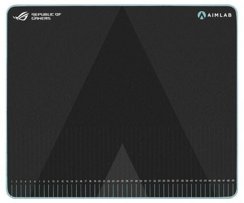 Подложка за мишка Asus ROG Hone Ace Aim Lab Edition Gaming Mouse Pad, 508 X 420 x 3 mm, Large Size, Soft, Hybrid Cloth Material, Non-Slip Rubber Base, Esports & FPS Gaming,Black