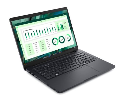 Лаптоп Dell Pro Max 14 MC14250, Intel 7 255H (24MB, 16 cores, up to 5.10 GHz Turbo), 14.0" FHD+(1920x1200) 300nits AG, 16GB: 1x16GB, DDR5, 7500 MT/s, LPCAMM, 512GB, UMA Graphics, FHD+IR Cam, and Mic, Wi-Fi 7, FPR, Backlit Kb, Win11 Pro, Magnetite, 3Y PS