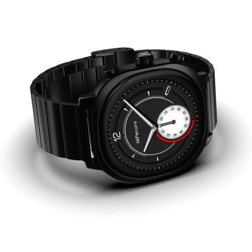 Часовник HiFuture AIX  Black, 1.43"AMOLED, 466*466, Powered by Dual Core & Syntra AI, Bluetooth Call, 1ATM Waterproof, Sixth Generation Health Sensor, Stainless Steel, Up to 10 days daily use