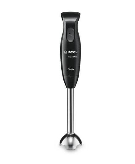 Пасатор Bosch MSM2650B, Blender, CleverMixx, 600 W, QuattroBlade, Chopper and blender included, Stainless steel whisk, mixing/measuring cup with lid, Black, anthracite