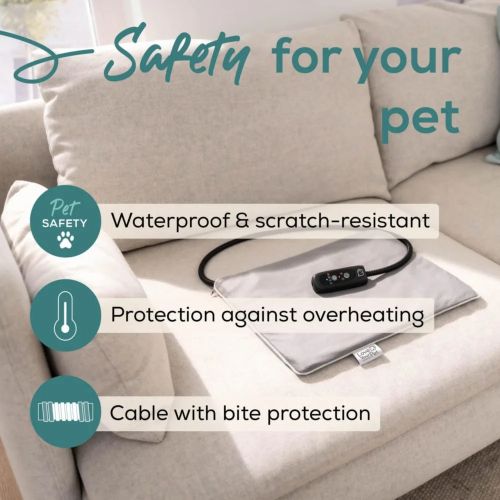 Термоподложка Beurer PP 210 Lilli Small heating mat for dogs and cats; Proven safety; Integrated bite protection on the power cable&protected heating element; Machine-washable cover and waterproof heating element