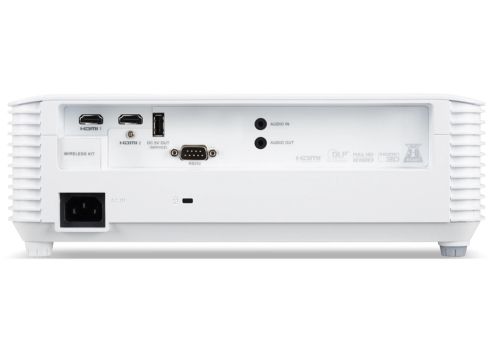 Мултимедиен проектор Acer Projector X1528Ki, DLP, FHD (1920x1080), 5200 ANSI Lumens, 17 000:1, 1.1x, 3D ready, HDMI 1.4x2, USB 2.0 (Type A), DC Out (5V/1.5A, USB-A), RS232, RGB, Speaker 3W, Wireless dongle included, 2.9Kg, 2Y, White