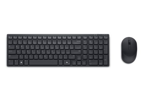 Комплект Dell Pro Compact Silent Keyboard and Mouse - KM555 - US International (QWERTY)