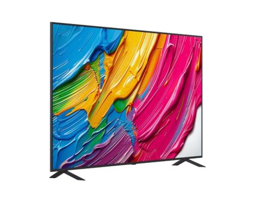 Телевизор LG 86QNED80A3A, 86" 4K QNED HDR Smart TV, 3840x2160, DVB-T2/C/S2, Alpha 7 AI Processor, HDR10 / HLG, webOS 25 ThinQ, VRR / ALLM / HGiG, 4K Upscaling, WiFi 5, Voice Controll, Bluetooth 5.1, AirPlay 2, LAN, CI, HDMI, SPDIF, Google Cast, 2 pole Sta