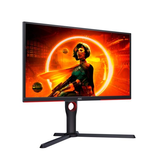 Монитор AOC 25G3ZM/BK, 24.5" VA WLED, 1920x1080@240Hz, 1ms GtG, 0.5ms MPRT, 300cd m/2, 3000:1, 80M:1 DCR, AdaptiveSync, FlickerFree, Low Blue Light, Tilt, Height Adjust, Pivot, Swivel, 2xHDMI, DP, USB hub