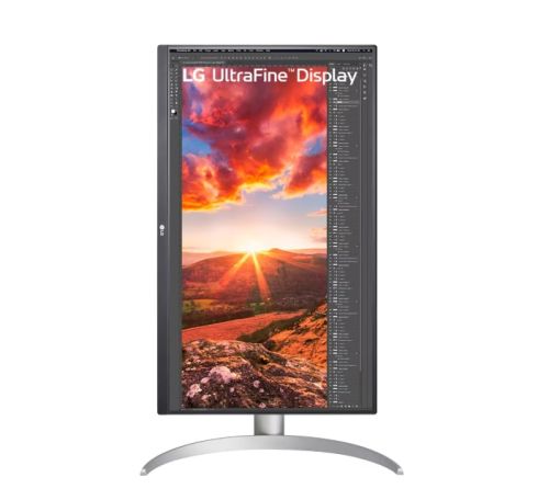 Монитор LG 27UP850K-W, 27" UltraFine UHD, IPS 4K , 5ms, 1200:1, 400cd/m2, 3840 x 2160, DCI-P3 95%, HDR 400, HDMI, USB-C, PD- 96 W, DisplayPort, Reader mode, Dynamic Action Sync, Tilt, Height (Range), Swivel, Speacers 2x5W, LG Switch, Black