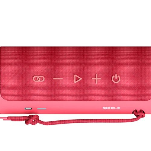 Тонколони HiFuture Ripple Red, 2-Way Speaker System, 20W*1+10W*1, IPX7 Waterproof, Up to 12 Hours Playtime, Bluetooth 5.3, Pair to Play (TWS Mode)