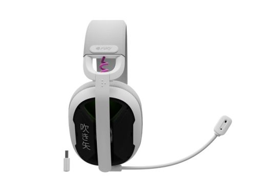 Слушалки Fury Gaming Headset, Fukiya F6, Wireless With Microphone, White