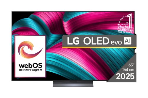Телевизор LG OLED65C51LA, 65" UHD OLED evo, 4K (3840 x 2160), DVB-C/T2/S2, Full Cinema Screnn, Alpha 9 AI 4K Gen8, 120Hz Native (VRR 144Hz), ThinQ AI, HDR10, VRR, NVIDIA G-SYNC, AMD FreeSync, Dolby Vision, Dolby Atmos, Wi-Fi 6, Bluetooth, HDMI, USB, Airpl