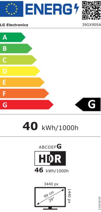 Монитор LG 39GX90SA-W, 39", OLED UltraGear 21:9 Curved Smart, IPS 0.03 ms, WQHD (3440x1440), 240Hz, HDR 10, 1500000:1, 250 cd/m2, DCI-P3 98.5%, USB 3.0, VRR, Free-sync, G-Sync, USB-C, PD 65W, HDMI, DP, PBP, Speakers, LG Switch, Height, Swivel, Tilt, White