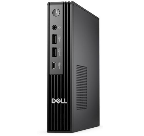 Настолен компютър Dell Pro Micro Plus QBM1250, Intel Core Ultra 5 235 (13 TOPS NPU, 14 cores, up to 5.0GHz), 16 GB: 1 x 16 GB, DDR5, up to 5600 MT/s, 512GB SSD TLC, Integrated Graphics, Wi-Fi 6E, Bulgarian Keyboard&Mouse, 180W, Ubuntu, 3Y PS